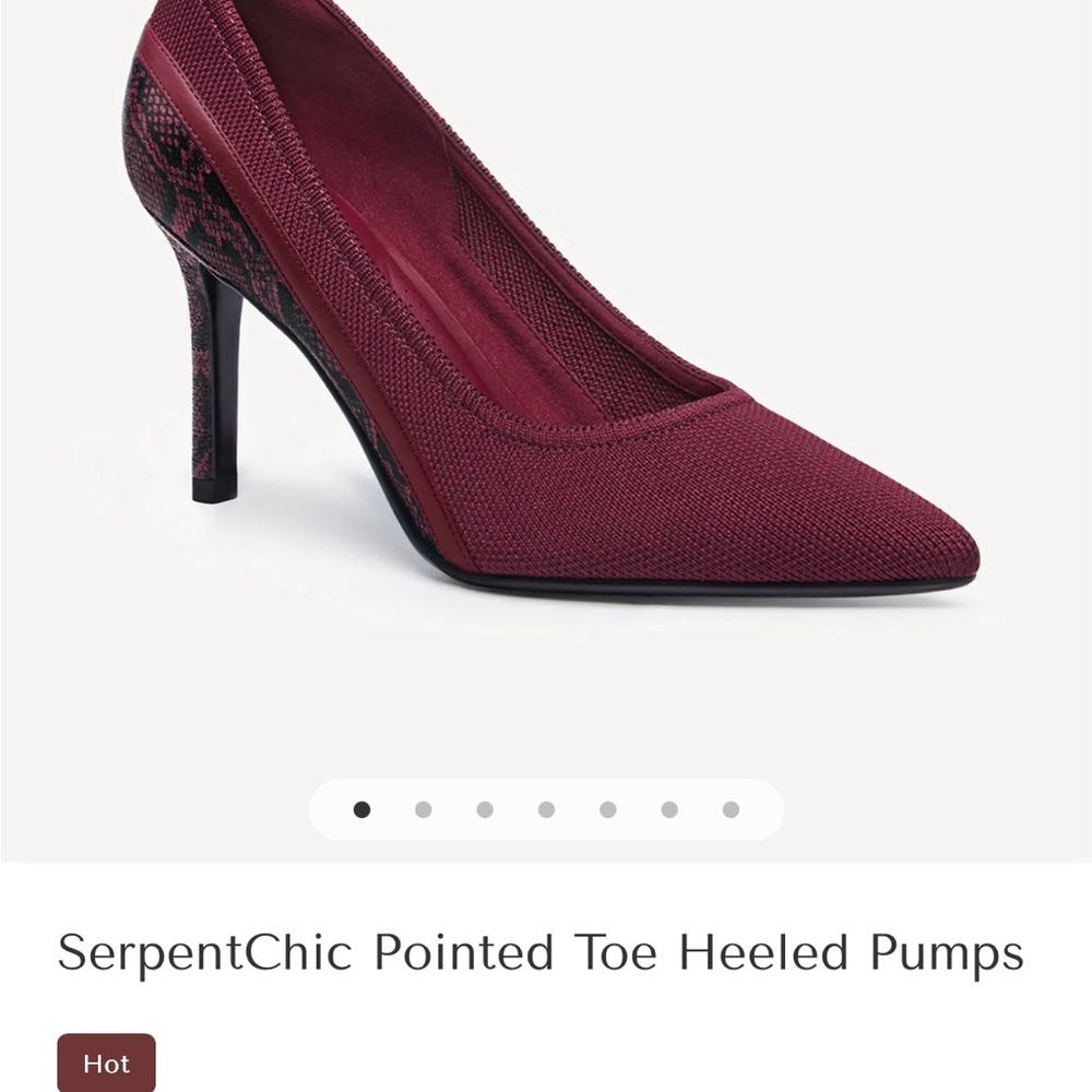 SerpentChic Pointed Toe Heeled Pumps - Picture 7 of 8